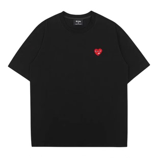 PLAY官方旗舰店正品纯棉短袖T恤男女款2026夏季宽松刺绣半袖上衣