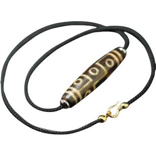 天珠横穿挂绳男女款手工编织加粗挂件吊坠项链挂脖西藏锁骨链绳子