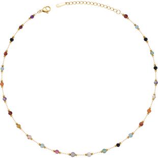 从爱之名仲夏夜项链女天然彩石设计师新款个性简约多巴胺锁骨链