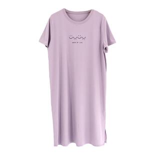 凯撒caser女士夏季睡裙BM01-F800纯棉短袖圆领睡衣可外穿家居服