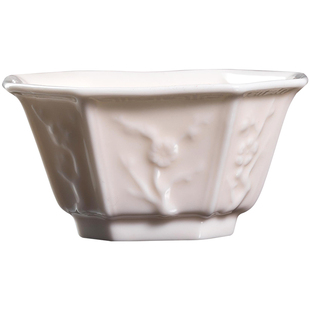 妙莲天香庄晓阳老师手工浮雕八方主人杯高档孩儿红陶瓷茶具喝茶杯