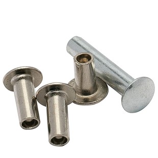 扁圆头半空心铆钉GB873敲击铆钉大扁头铁铆钉M3M4M5M6M2.5