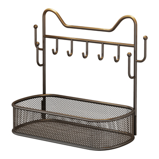 玄关钥匙收纳盒子入户门口挂架鞋柜上置物架桌面杂物大容量收纳架