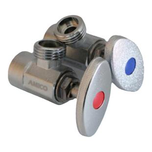 埃美柯内丝三角阀JF792 黄铜陶瓷芯冷热水加厚4分开关家用内螺纹