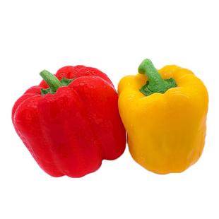 新鲜红黄彩椒约450g 灯笼椒方椒青甜圆椒辣椒新鲜蔬菜生吃沙拉