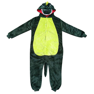 儿童连体睡衣恐龙法兰绒珊瑚绒