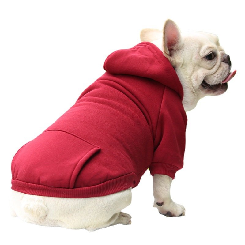 秋冬卫衣牛仔口袋两脚衣服运动风宠物衣服狗狗猫咪衣服宠物用品