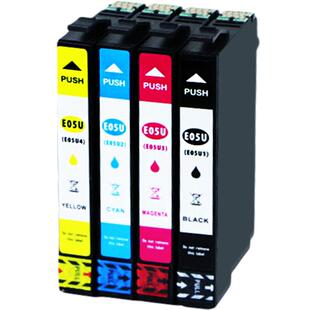 适用Epson爱普生WF-4838墨盒WF-7848 WF-7318 WF-7841 T05U1黑色彩色4色喷墨一体打印机墨盒T05U连供T05N墨水