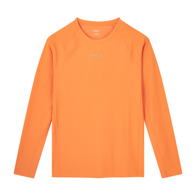 bossini堡狮龙2025新品运动长袖T恤男款速干透气排汗弹力跑步上衣