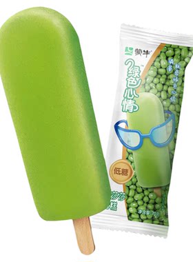 蒙牛绿色心情低糖绿豆雪糕3-5支