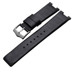 适配三宅一生手表带真皮男士手表配件 TO系列SILAN黑色凹口22mm