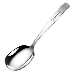 316L不锈钢酒店分餐勺家用长柄大勺子汤勺漏勺分菜勺分餐勺公用勺