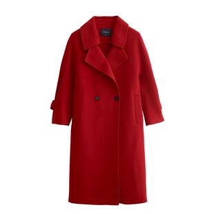 vilan/慧兰双面呢羊毛大衣外套女2025新款秋冬中长款过膝毛呢外套