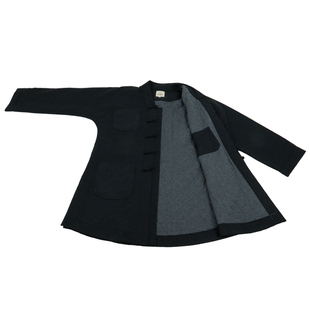 普莲花冬季加绒加厚短褂僧服和尚衣保暖僧衣小褂佛衣毛呢加棉中褂