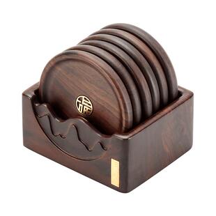 实木茶杯垫杯托办公室木质杯垫功夫茶具配件防烫茶杯托茶道隔热垫