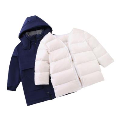 象老大男童羽绒服中长款休闲可拆