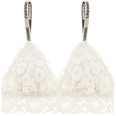 字母肩带轻薄透气法式内衣三角杯