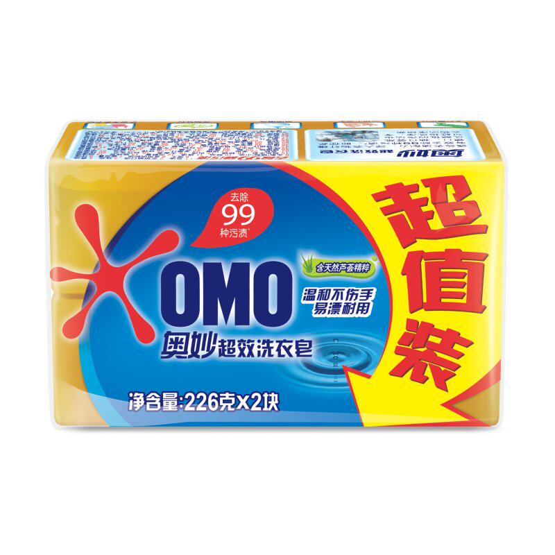 奥妙超效洗衣皂206g*2块