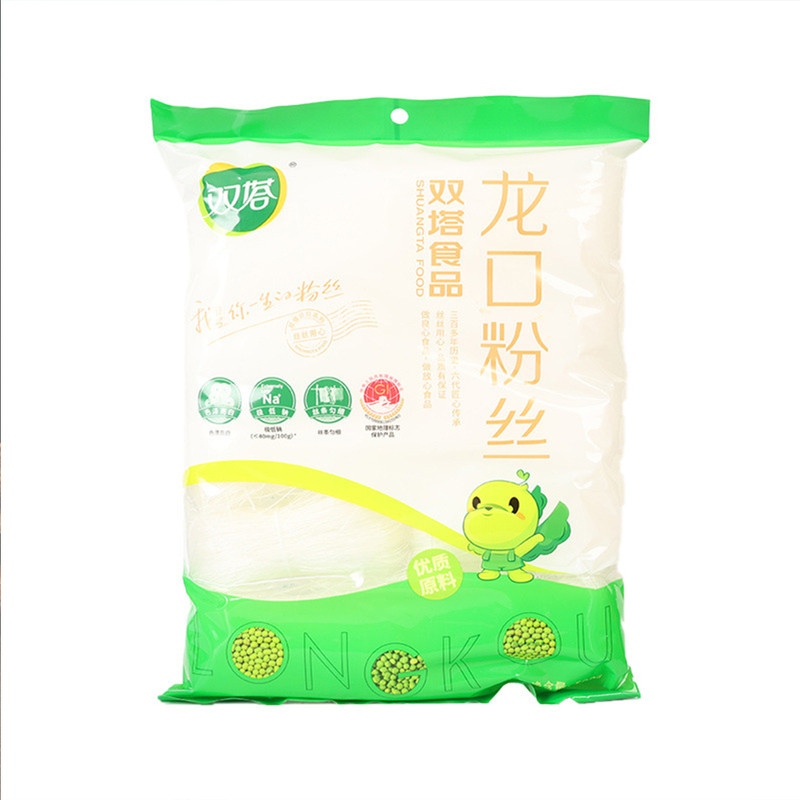 正品双塔龙口粉丝500g*24袋整箱绿豆粉丝火锅花甲山东细粉条商用