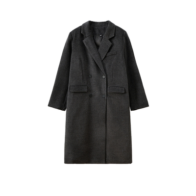 胖MM气质毛呢大衣外套鸭绒羽绒服