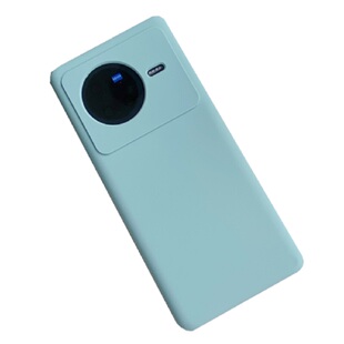 YOONIA适用vivo手机壳X80液态硅胶保护套x80pro奶蓝色不褪色小众个性温柔网红不变色时尚唯美小清新不掉漆