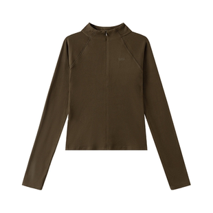 SW速惟运动卫衣女款秋季保暖套头衫半拉链立领长袖修身运动瑜伽服