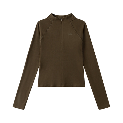 SW速惟运动卫衣女款秋季保暖套头衫半拉链立领长袖修身运动瑜伽服