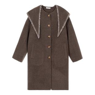 SHORT SENTENCE/短句女士秋冬毛呢大衣中长款外套银泰百货 301574