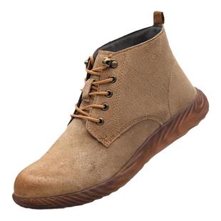 劳保鞋男工作鞋真皮防砸防刺穿夏季猪皮牛筋底耐高温防酸碱绝缘鞋