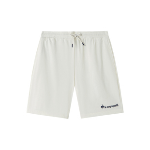 乐卡克法国公鸡夏季男士梭织运动短裤训练健身弹力五分裤