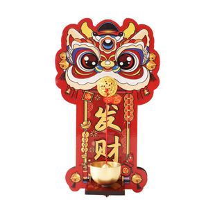 醒狮磁吸门铃新年装饰马年过年门上装饰品入户门挂件2026多巴胺