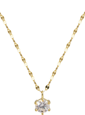 闪钻925纯银项链轻奢夏仙气配白t