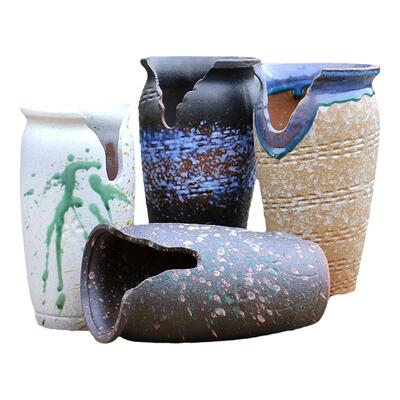 特大缺口造型瘦高多肉花盆