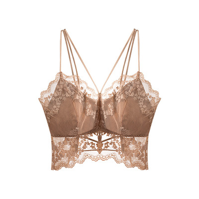 蕾丝乳胶美背一体式内衣抹胸文胸