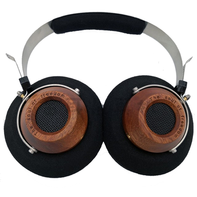 开放式复古木头头戴耳机gs2000e