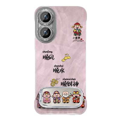 适用于OPPOA97手机壳A57保护套A3排排财神A3pro简约轻奢防摔新款高级感镜头全包个性创意女潮ins风羽纱无边框