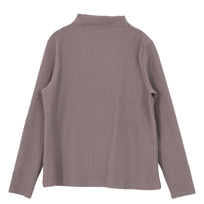 长袖T恤文艺百搭肌理纯棉女