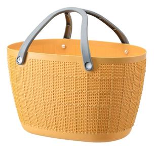 手提购物篮洗澡篮子浴筐塑料大号超市买菜篮子收纳筐衣物整理篮子