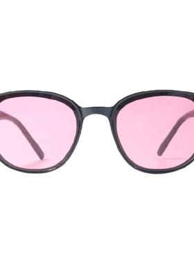 gm黑框百搭情侣旅行黄色太阳眼镜