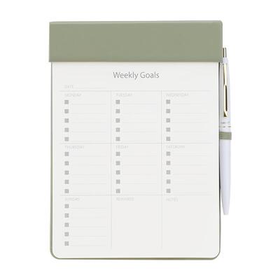 never磁性简约板夹学生计划本