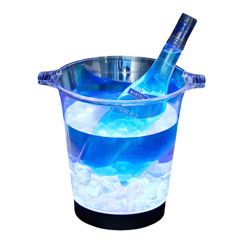 led發(fā)光冰桶塑料大號(hào)洋酒冰粒桶發(fā)光香檳桶ktv冰塊桶酒吧啤酒冰桶