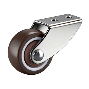 橡胶定向轮承重滑轮底座家具临时移动轮子超静音脚轮门下垂支撑轮