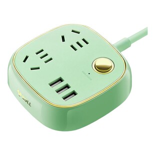 公牛插座插排固定器墙面多孔多功能接线板宿舍家用带线usb排插板