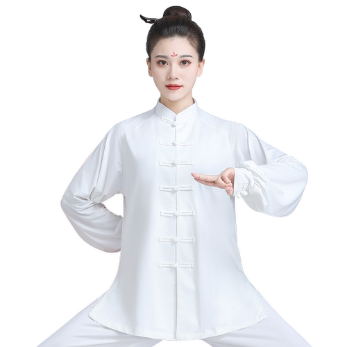 太极服女款2026新款太极拳武术表演服套装夏季薄款八段锦练功服男