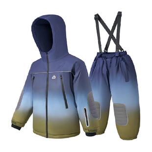 KK树儿童滑雪服女款男孩分体2024新款防水保暖户外滑雪衣裤中大童