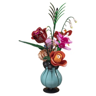 永生花束积木花仿真花高级感婚礼系列青花瓷高颜值送女友闺蜜礼物