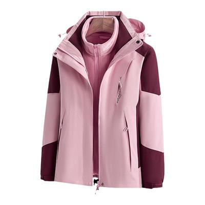 户外三合一可拆卸防风防水冲锋衣