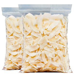 每果时光椰子片脆片500g椰子角香烤椰子肉脆块特产烘焙年货小零食