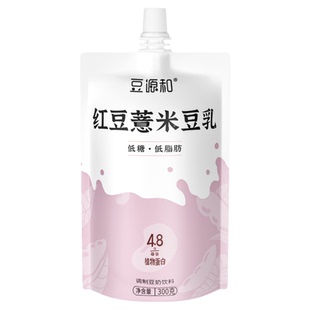 豆源和红豆薏米豆乳低糖低脂每日元气满满健康营养早餐奶300g*6袋