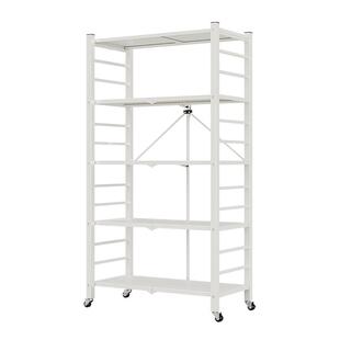 佳帮手免安装阳台置物架多层落地家用卧室厨房客厅碳钢收纳架货架